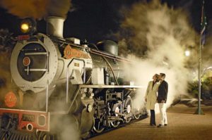 rovos-rail steam-locomotive with couple